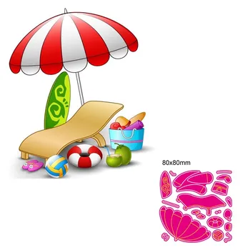 

Metal Cutting Die Beach DIY Scrapbooking Paper Cards Decorative Craft Embossing