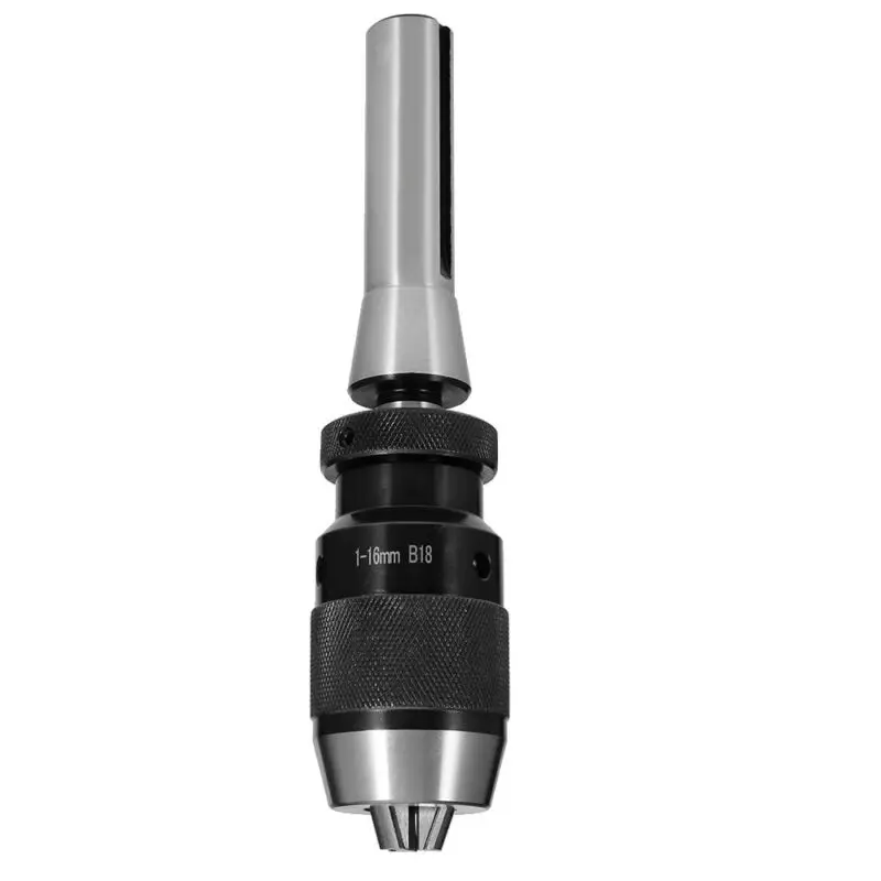 New Keyless 1/32"- 5/8" Drill Chuck Self Tighten With R8 Shank Set JT6 Mount gripping force drill presses lathes spindle