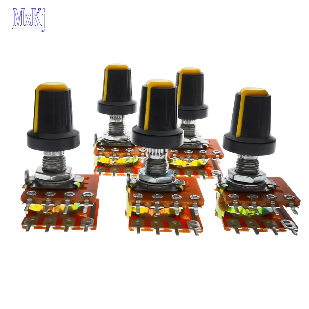 5pcs New Tw Alpha ±20 Wh148 25mm 50kbx2 100kbx2 16type Sound Volume