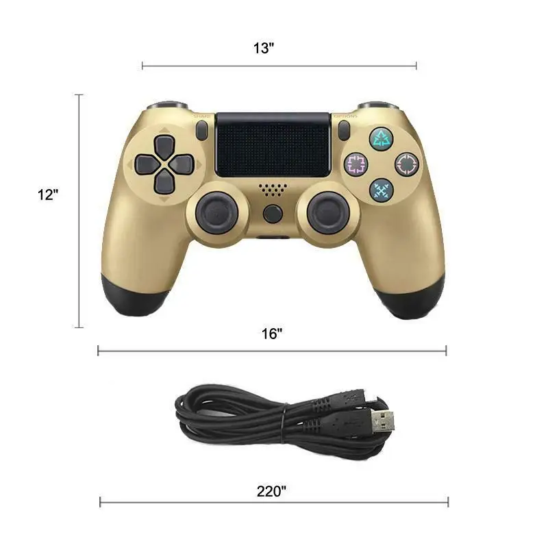OSTENT Double Shock USB Wired Controller Gamepad Joystick for Sony PS4/PS3 Console