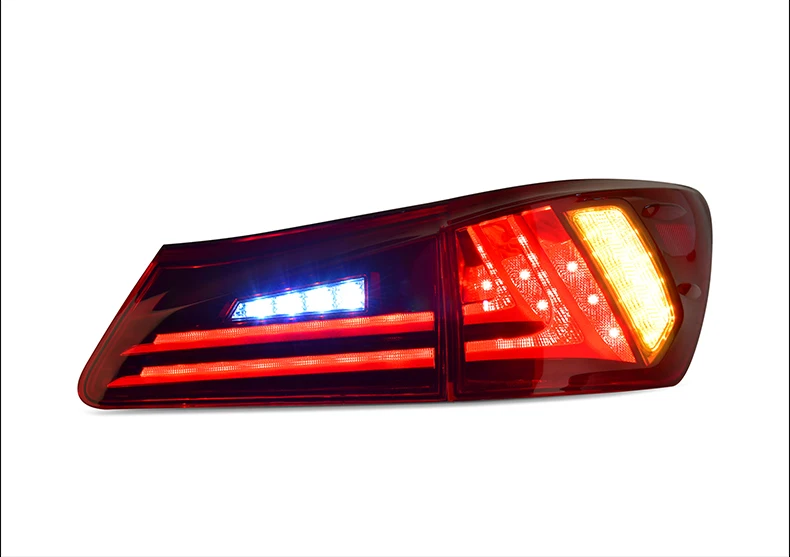 Автомобильный Стиль для Lexus IS250 IS300 IS350 2006-2012 Светодиодный фонарь светильник в сборе задний фонарь светильник задний фонарь дальнего света+ стоп-сигнал заднего вида+ хвост светильник s
