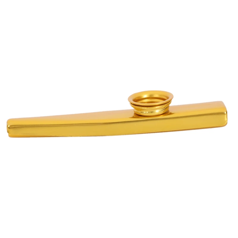 WSFS горячий металлический золотой kazoo+ 2 диафрагмы флейта подарок