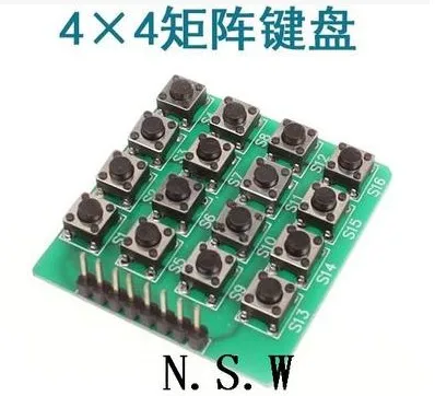 

5pcs 4x4 4*4 Matrix Keypad Keyboard module 16 Botton mcu atmel S1/2
