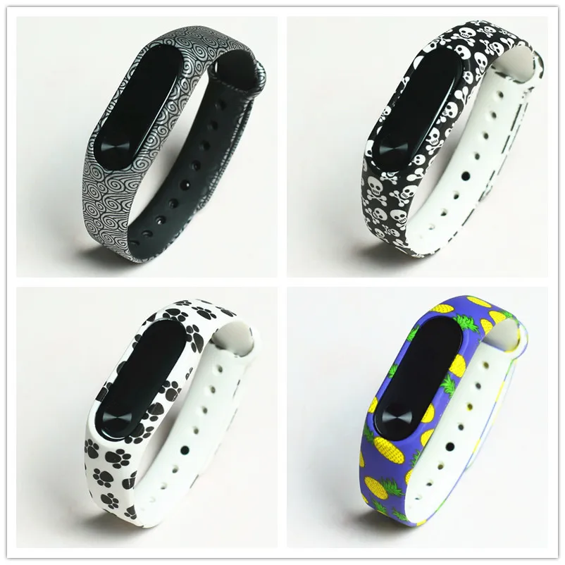 Ремешок силиконовый для Xiaomi Mi Band 3 4 спортивный цветной браслет наручных часов xiaomi