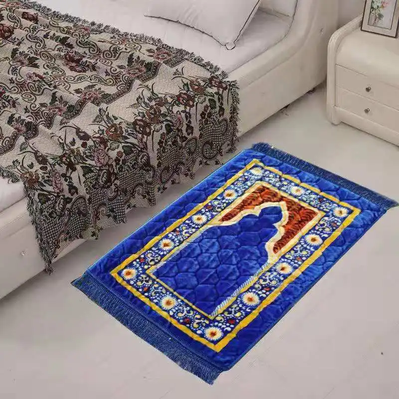 blue8 75x120 см мусульманский коврик для молитвы напольный коврик садовый паломничества большие ковры для гостиной, для дома, гостиной Спальня прикроватный Прямоугольный Коврик - Цвет: blue8