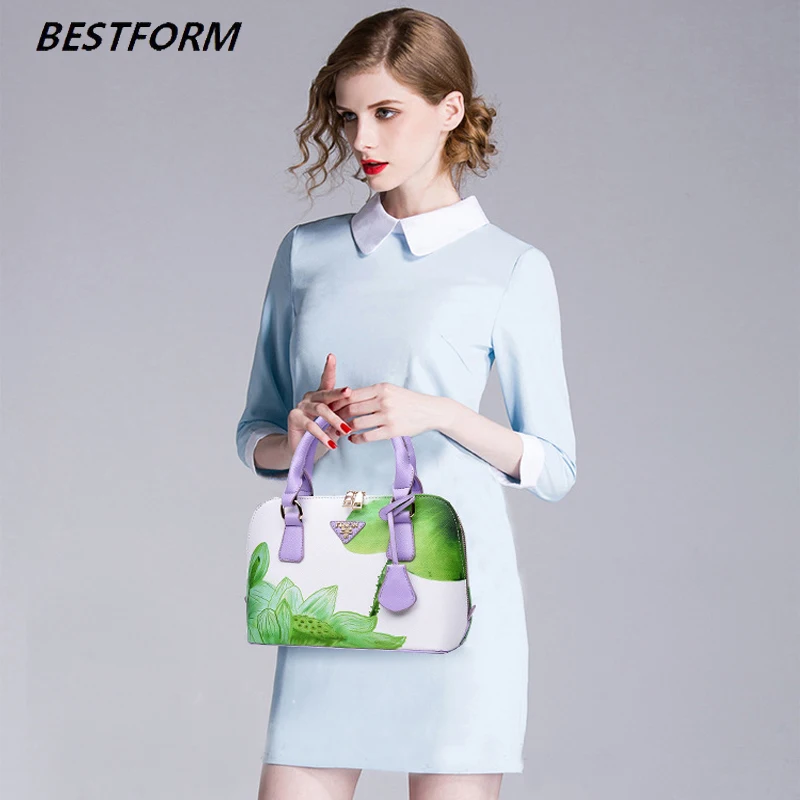 BESTFORM сумки для женщин 2019 с цветочным принтом роскошные через плечо женская