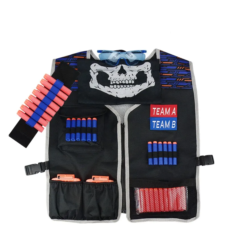 Игрушечный костюм для игрушечного пистолета Nerf, тактическое снаряжение, пистолет, челнок, пуля, аксессуары для журналов, зажим для пули, совместимый пистолет Nerf, Рождественский подарок