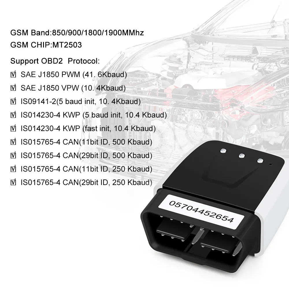 OBD GSM gps трекер OBD2 автомобильный диагностический инструмент 2 в 1 для iOS/Android OBD локатор V20 gps локатор odb2 Автомобильный сканер