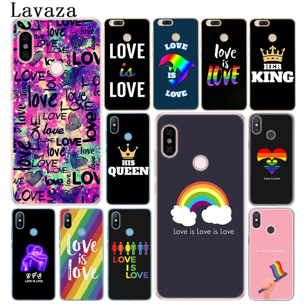 Жесткий чехол Love Is LGBT с радужным сердцем для телефона Xiaomi Redmi 8A 7A 6A 5A K20 K30 Note 8 8T 7 5 6