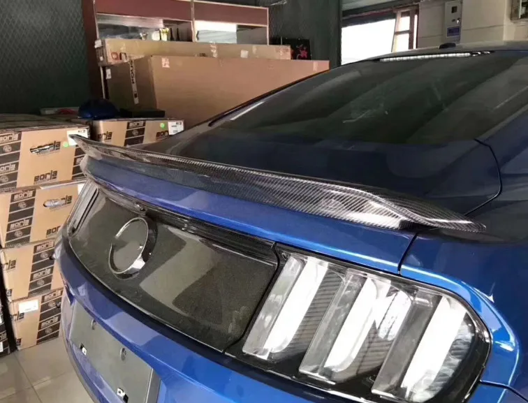 Для FORD MUSTANG спойлер из углеродного волокна материал CRA заднее крыло багажника спойлер подходит GT350 стиль