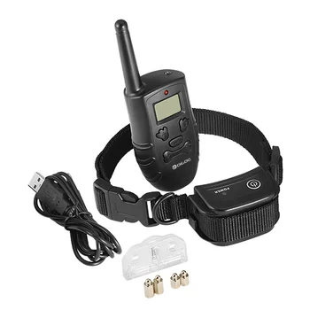 

Digoo DG-PPT1 PPT1 Waterproof Rechargeable Receiver Dog Shock Training Pet Trainer With Remote Transmitter / Blue Backlit LCD