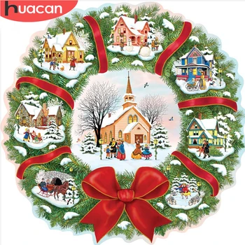 

HUACAN 5d Diamond Painting Christmas Cartoon Full Square Drill Home Decoration Embroidery Rhinestone Picture Handcraft