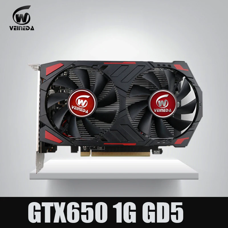 GTX650 GPU Veineda видеокарта 1G 128Bit gtx графика vga игровая карта 1059/5000 МГц сильнее HD6570 для