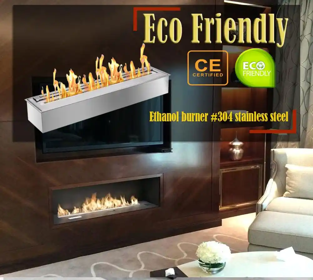 Inno Living Fire 36 Inch Indoor Modern Fireplace Outdoor Fire Pit