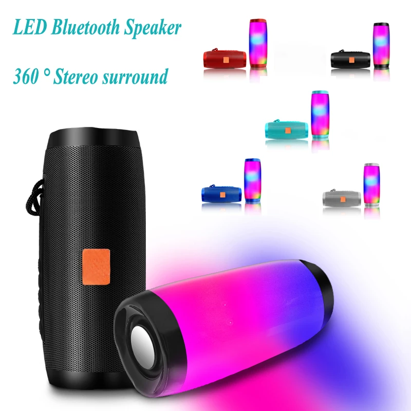 

Wireless Bluetooth Speaker 10W Subwoofer Sound Bar Portable Column Outdoor Speaker with Mic Support FM Radio TF USB Music