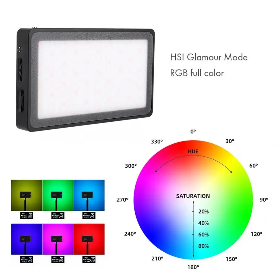 VBESTLIFE RGB светодиодный светильник для фотографии 2500-8500k 9 светильник с батареей RGB светодиодный светильник