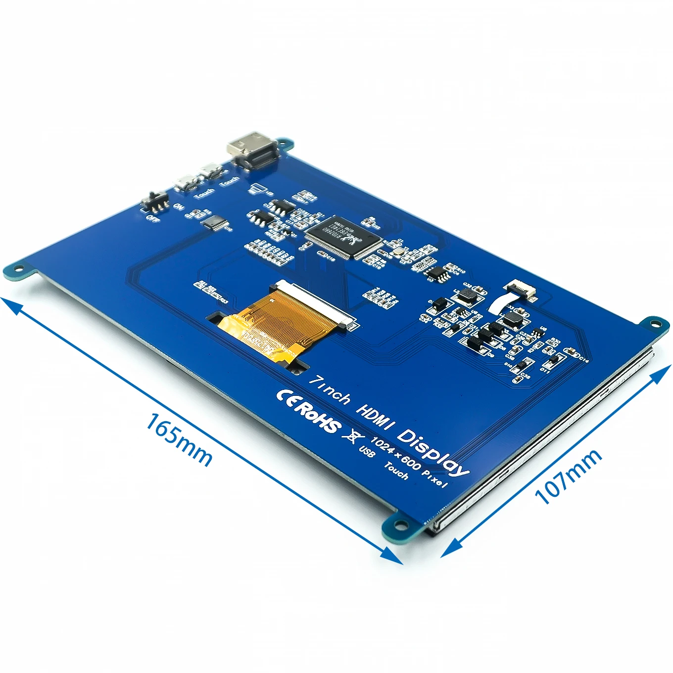 7 дюймовый емкостный сенсорный экран Raspberry pi 3 B 1024*600 0 дюйма IPS ЖК дисплей интерфейс