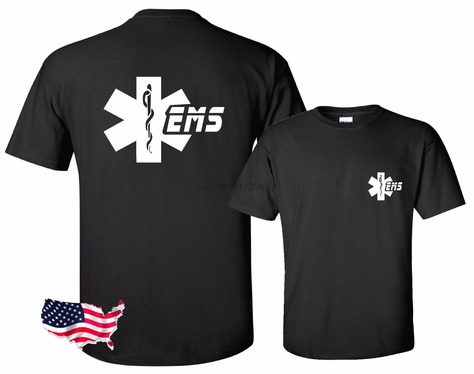 Новая крутая футболка EMS EMT Star Of Life с графикой для экстренной медицинской помощи |