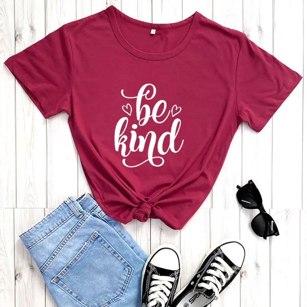 Be kind/рубашки для христианских праздников Новое поступление Повседневная
