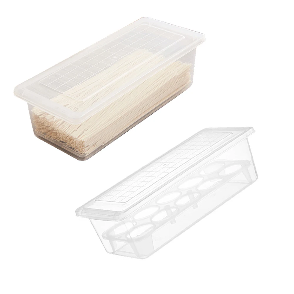 New Multi-grid Refrigerator Fresh Box Protable Food Eggs Airtight Storage Container Plastic Box House Kitchen Tools Accessories