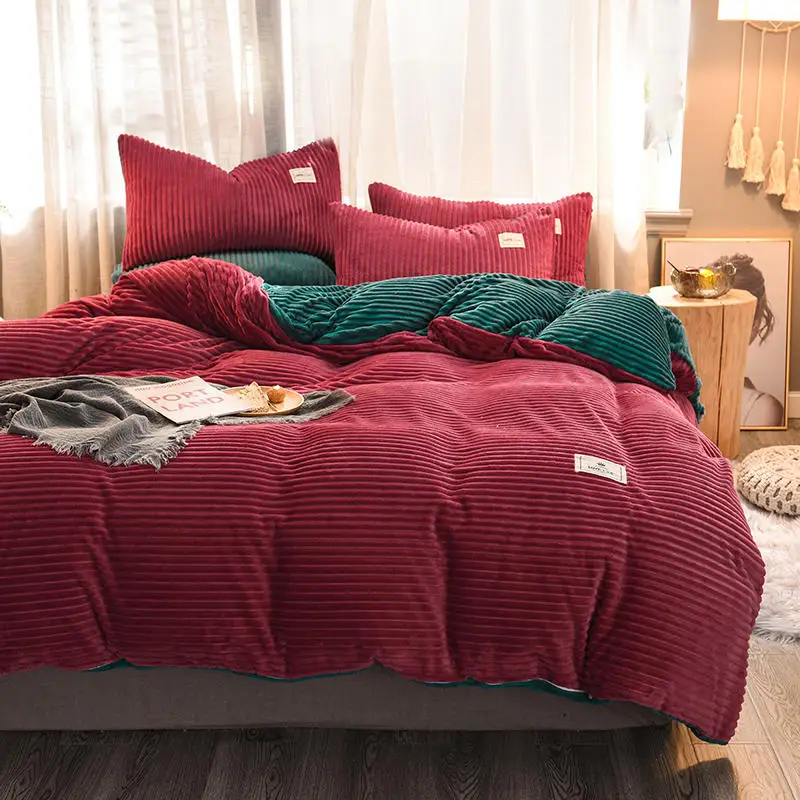 魔法绒酒红墨绿61