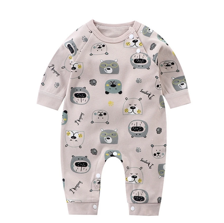 Newborn Baby Winter Cute Cartoon Cotton Clothes Baby Boys Girls Rompers Long Sleeve Clothing Overalls Costumes Jumpsuit Bamboo fiber children's clothes Baby Rompers