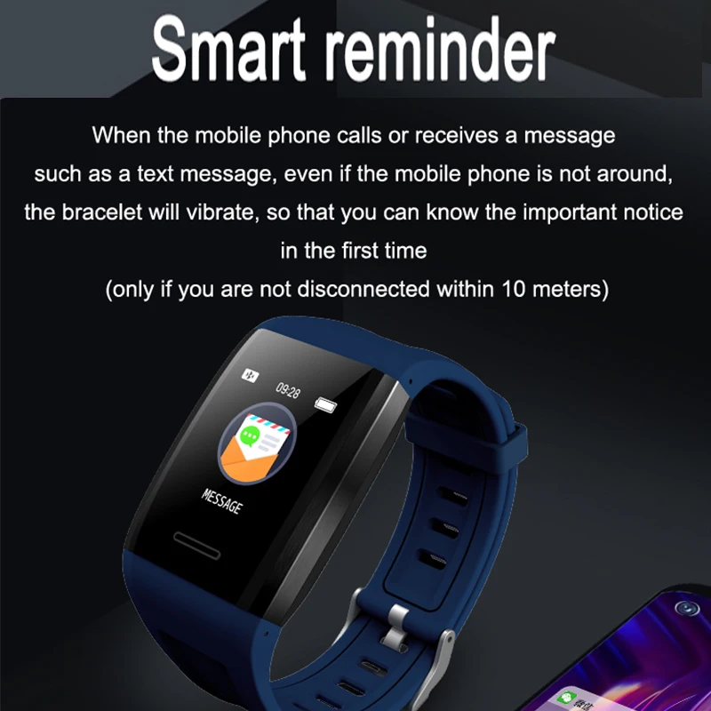 Часы фитнес-трекер smartband Монитор артериального давления smartwatch pulseira Интеллектуальный умный часы спортивный смарт-браслет pk q6s Ip68 водонепроницаемые спортивные часы, смарт-браслет с кислородом крови M3 m4