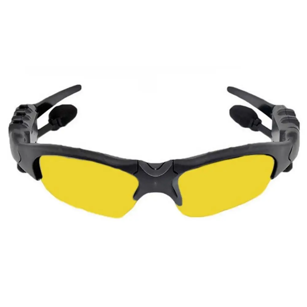 GutsyMan Спорт стерео Bluetooth 4,1 гарнитура Telefon Fahren Sonnenbrille/mp3 Reiten Augen Glaser Mit bunte Sonne objektiv - Цвет: Цвет: желтый