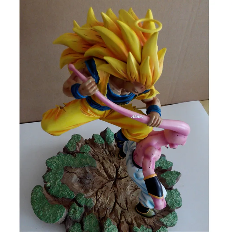 12 "Dragon Ball Z статуя Супер Saiyan бюст Сон Гоку против Majin Buu полноразмерный портрет 1/6 GK экшн-модель игрушечная коробка 30 см Z2798