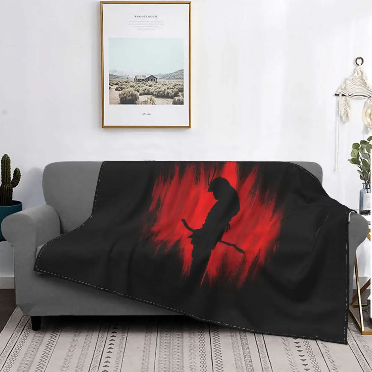 

The Way Of The Samurai Warrior Blankets Fleece Decoration Ultra-Soft Throw Blankets for Bedding Bedroom Plush Thin Quilt