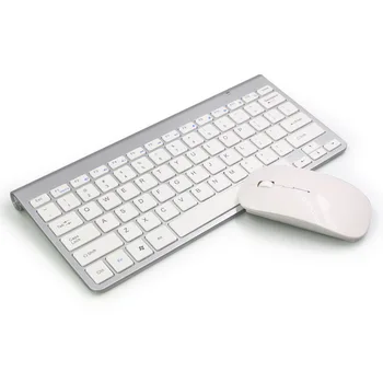 

Wireless mini keyboard and mouse set 78 buttons Laptop and desktop computers gold color AF068