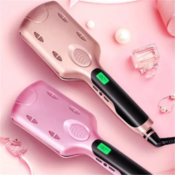

26mm Water Ripple Hair CurlerCeramic Tourmaline Heating Plate Led Liquid Crystal Display PTC Fever Long Hair Curling Stick
