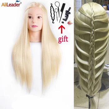 

Alileader Wholesale Long Hair Training Head Training Head Hair Practice Training Doll Head Long Hair Training Head Mode