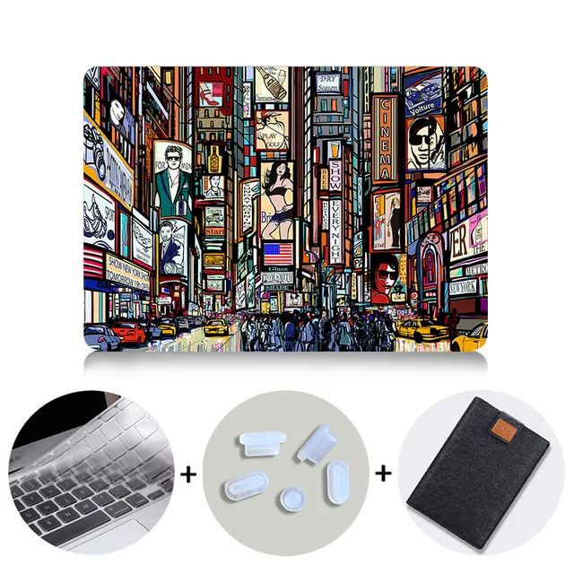 MTT чехол с граффити для Macbook Air 11 13 Pro retina 12 13 15 16 дюймов Сенсорная панель чехол для mac book pro 13,3 15,4 сумка для ноутбука чехол - Цвет: MB15