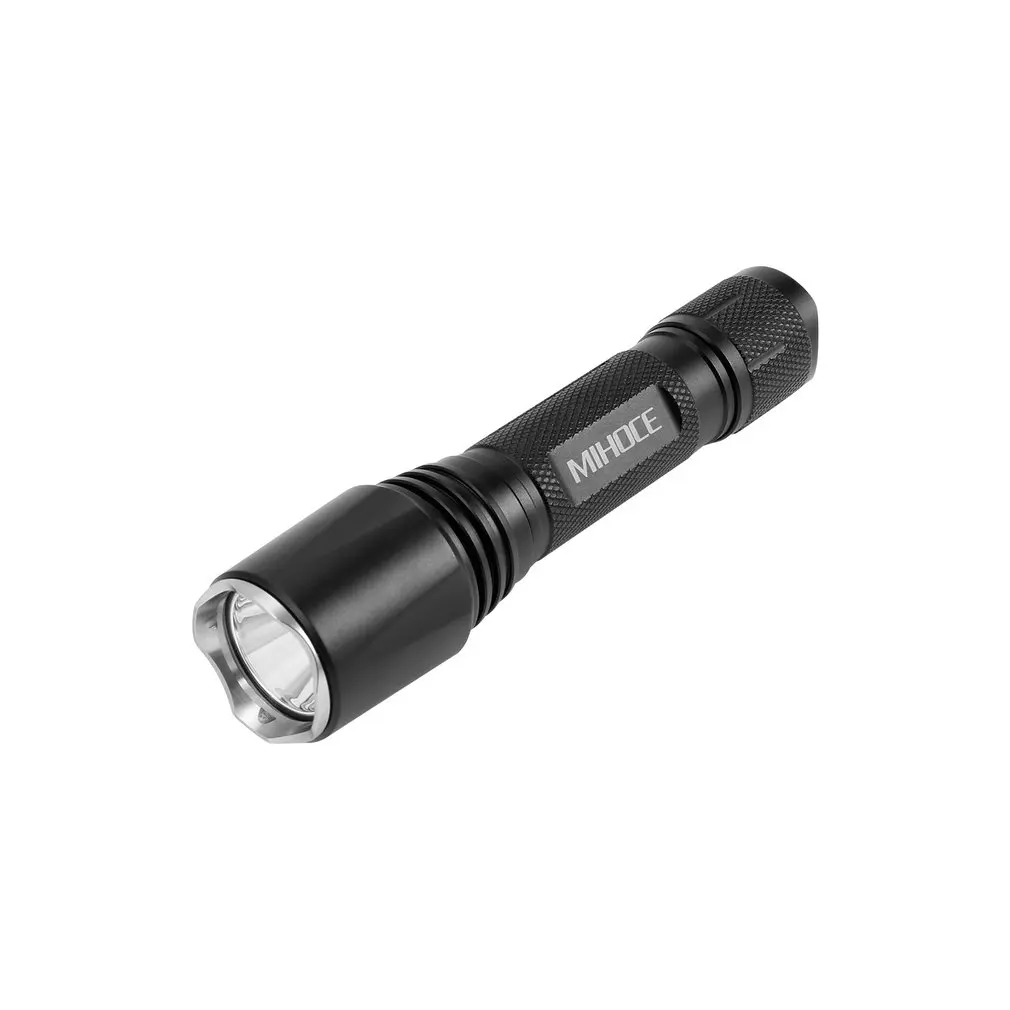 Waterproof Multi-Function LED Flashlight Tactical Torch with 18650 Battery for Camping Hiking Cycling Brightness Adjustable