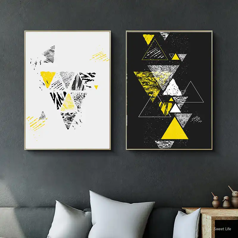 Black And White Modular Pictures Canvas Art Painting Posters Print Pop Color Block Wall Art Picture For Modern Living Room Decor Painting Calligraphy Aliexpress