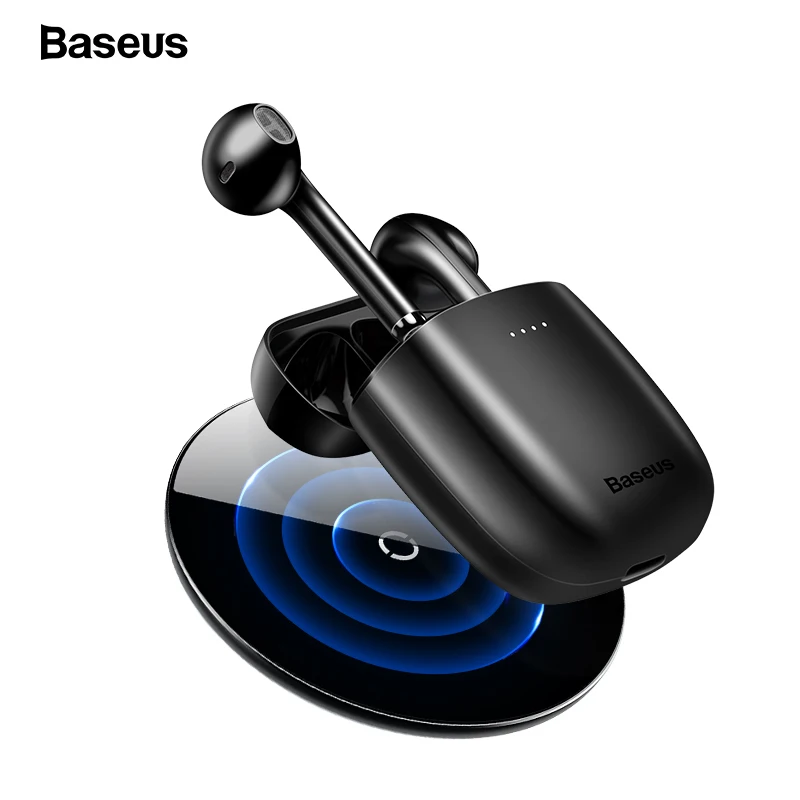 Comprar Baseus W04 TWS auriculares inalámbricos Bluetooth 5,0 auriculares estéreo auriculares inalámbricos auténticos auriculares manos libres en la oreja auriculares para el teléfono Xiaomi
