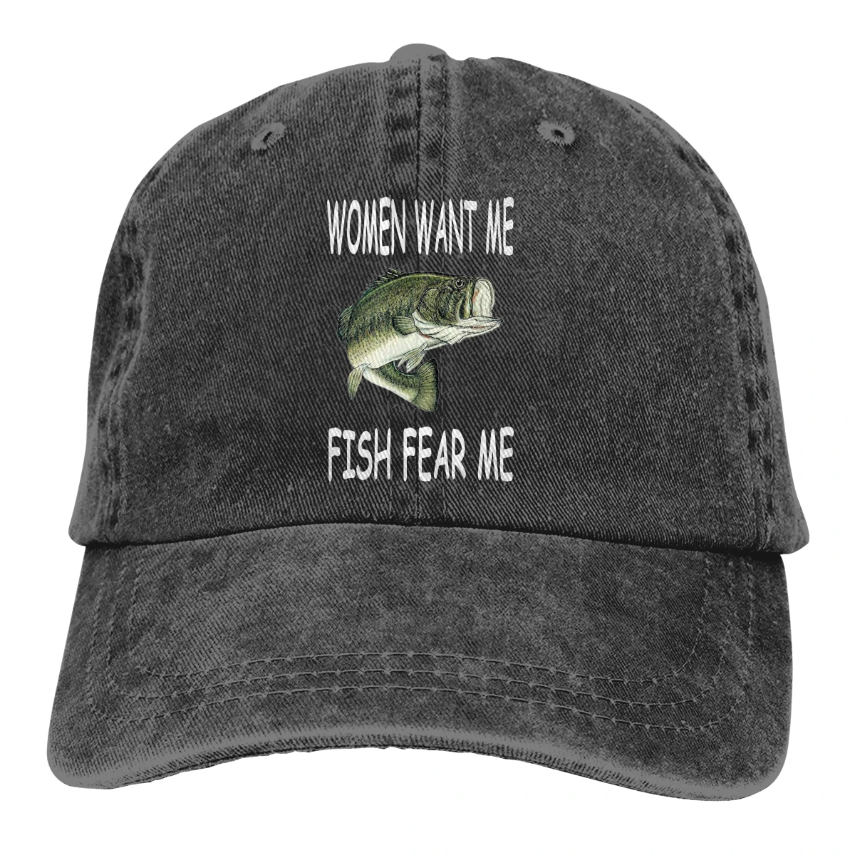 Denim Baseball Cap Men Women Want Me 