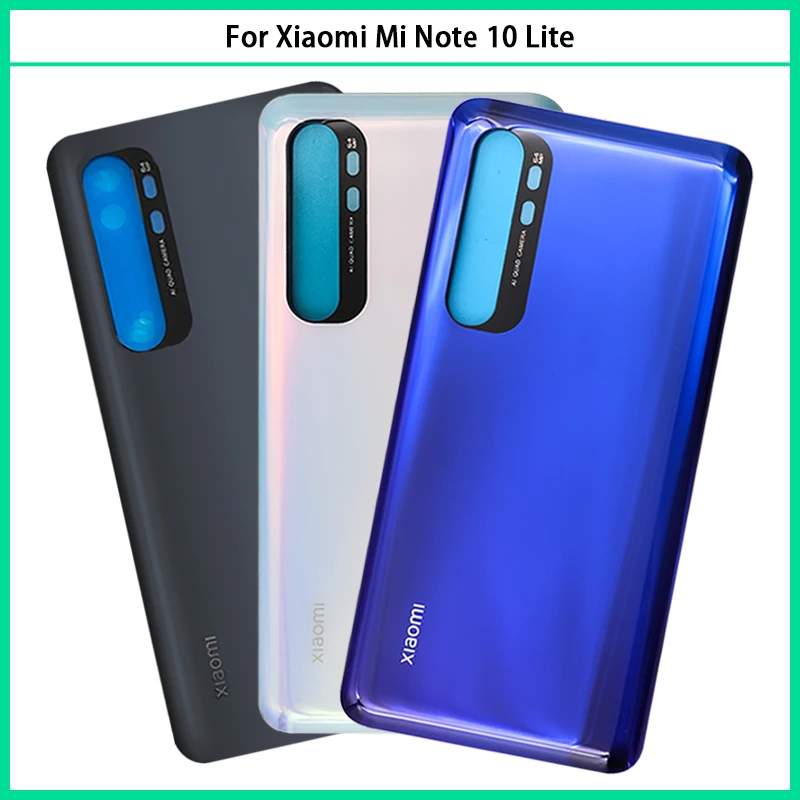 6 47 ''для Xiaomi Mi Note 10 Lite крышка батареи задняя дверь 3D стеклянный корпус Чехол |