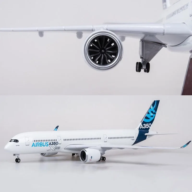 47 см 1/142 масштаб авиакомпания Airbus A350 прототип XWB модель самолета W свет и колесо литая под давлением пластиковая Смола самолет для сбора