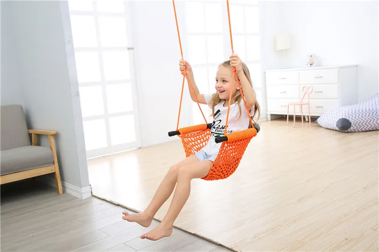 1 PCS Of Children Hanging Chair Swing Hammock Indoor Outdoors Patio Chair Swing Child Toys Max Bearing 300KG