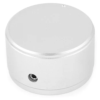 

XFDZ-38x22mm Aluminium Alloy Volume Knob for 6mm Potentiometer Shaft Silver