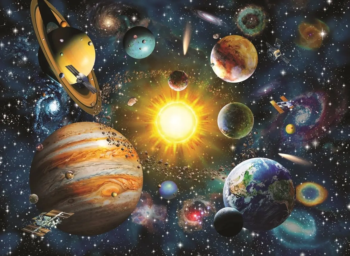 

At Jigsaw Puzzle 2000 Pcs Solar System For Adult&Kids Toy Educational Entertaintment Landscape Fun Games