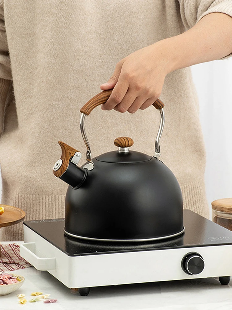 2.5L Whistling Kettle Stainless Steel Tea Kettle Whistle Tea Water Bottle Pot Kitchenware For Gas Induction Cooker