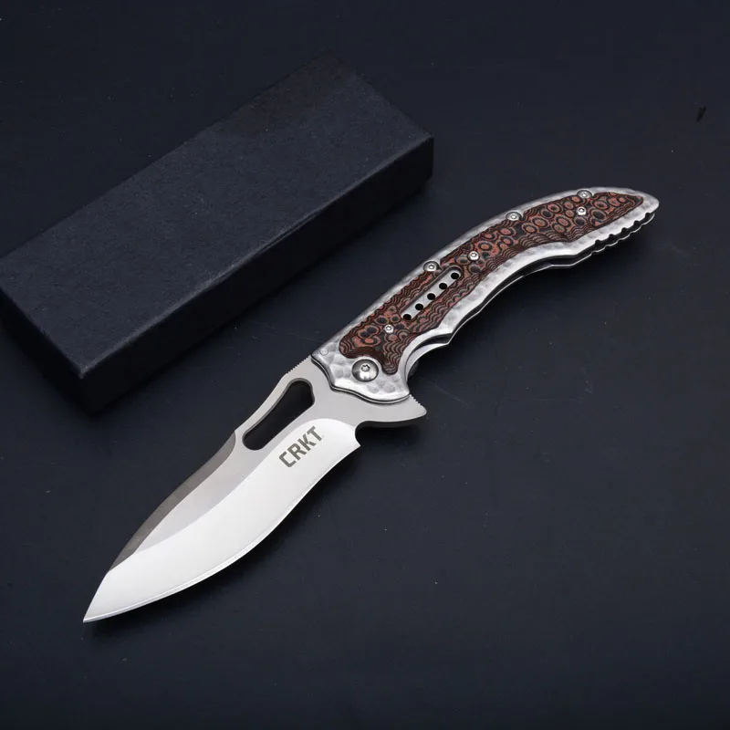 CRKT складной нож 7cr15mov Лезвие сталь+ цвет деревянной ручкой Открытый Кемпинг Охота тактические ножи выживания EDC инструменты