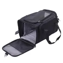 Переносная сумка на одно плечо для домашних животных, бархатная внутренняя подкладка из овечьей шерсти, теплая удобная складная Сетчатая Сумка для животных, уличная посылка для домашних животных