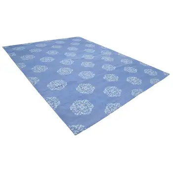 

272x358 Cm Blue Handmade Dhurrie Rug-9x12 Ft