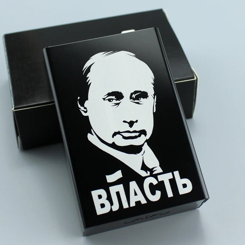 Putin Чехол для сигарет, знаменитый идол, сувенир, коллекционные вещи, производные, вентилятор, подарок, че Guevara, Джексон, Леннон, Эллис, Монро, Брюс Ли - Цвет: Putin