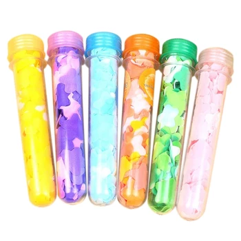

10PCS Travel Scented Soap Bath Hand Washing Soap Paper Tube Portable Petal Soap Flower Shape Fruity Odour for Random Colors