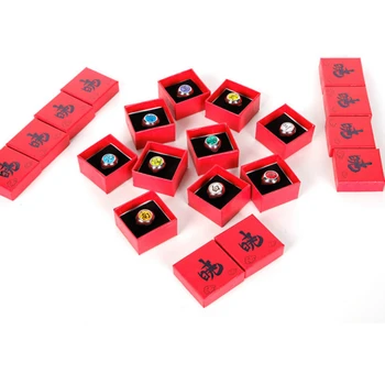 

Anime Naruto Akatsuki Uchiha Itachi Rings Red Box Packed Itachi Akatsuki Ring Cosplay Props Accessories Gift